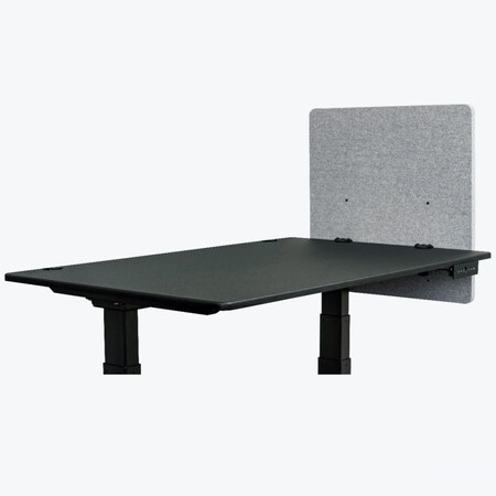 Luxor RECLAIM 24”W x 24”H Desktop Privacy Panel - Misty Gray RCLM2424MG